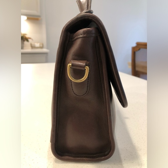 Vintage Coach Mahogany Leather Court Bag #9870 w hangtag in Excellent Condition - Picture 7 of 16